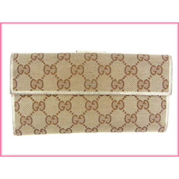 Gucci beige Wallet long Ivory GG White - Picture 1 of 6